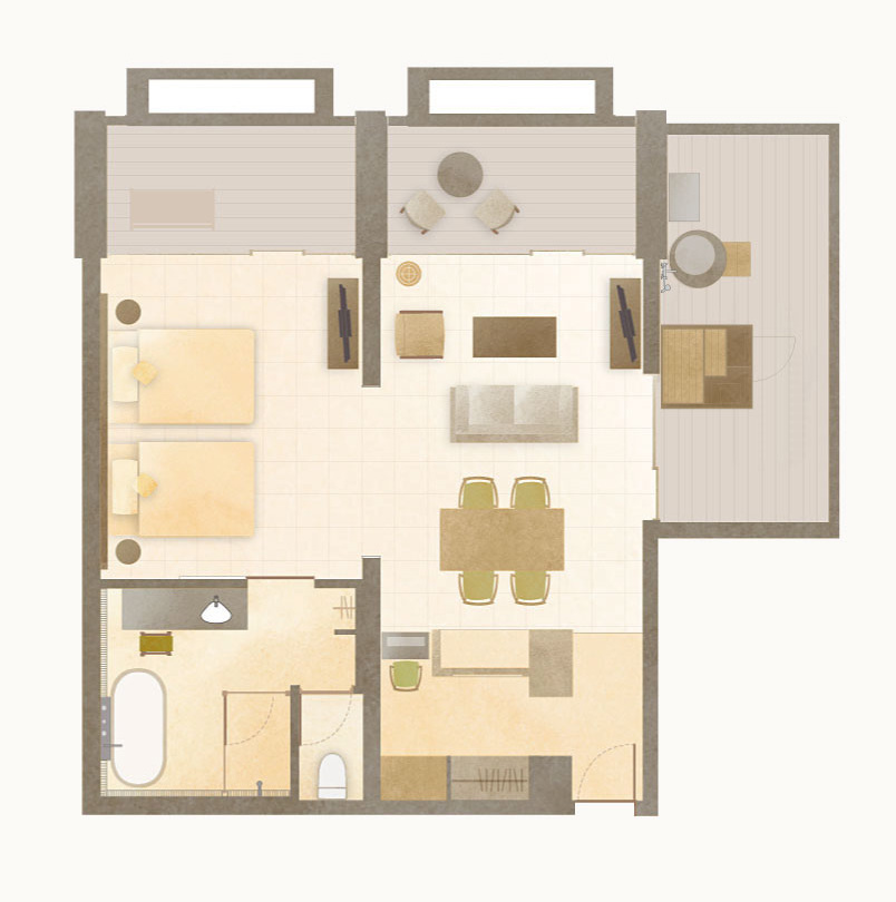 TOTONOUスイート ‐澄(すみ)- 　間取り