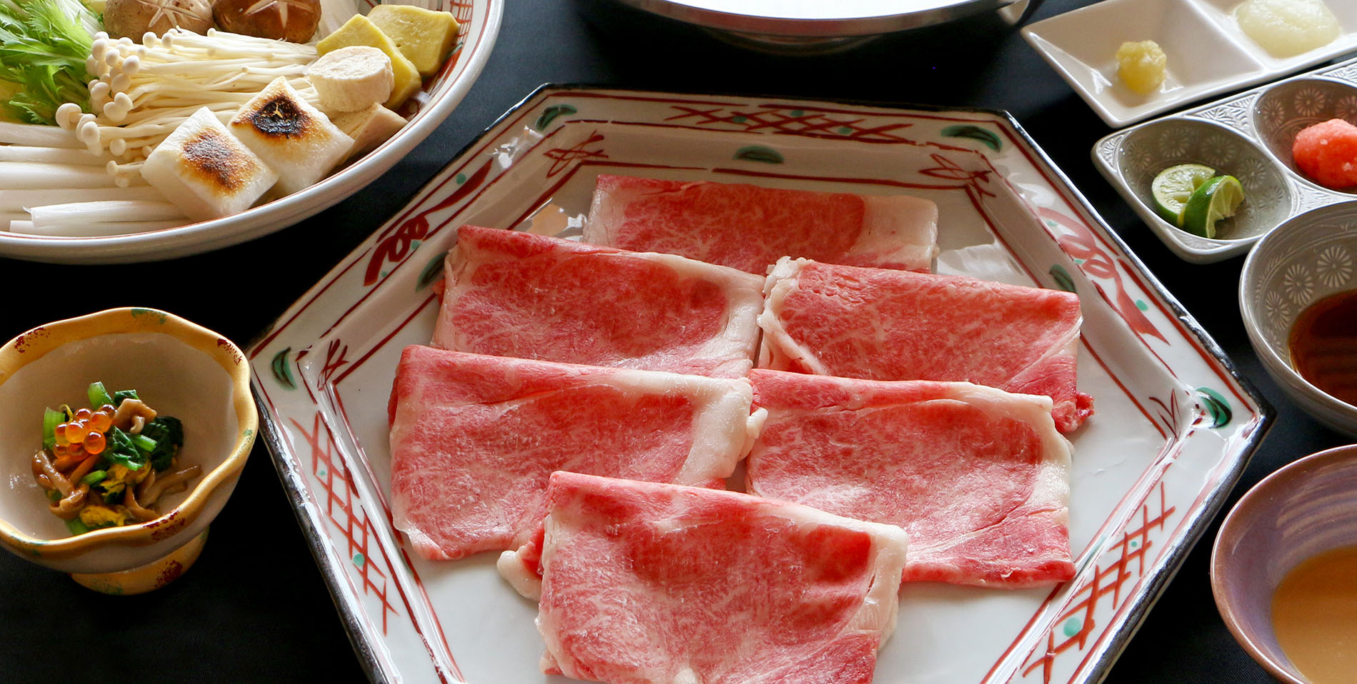 厳選ブランド牛「淡路ビーフ」を味わう　牛しゃぶ鍋コース