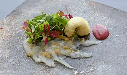 鱧のサラダ仕立て
