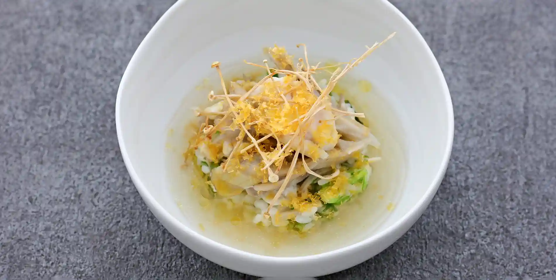 トラフグのブロスリゾット