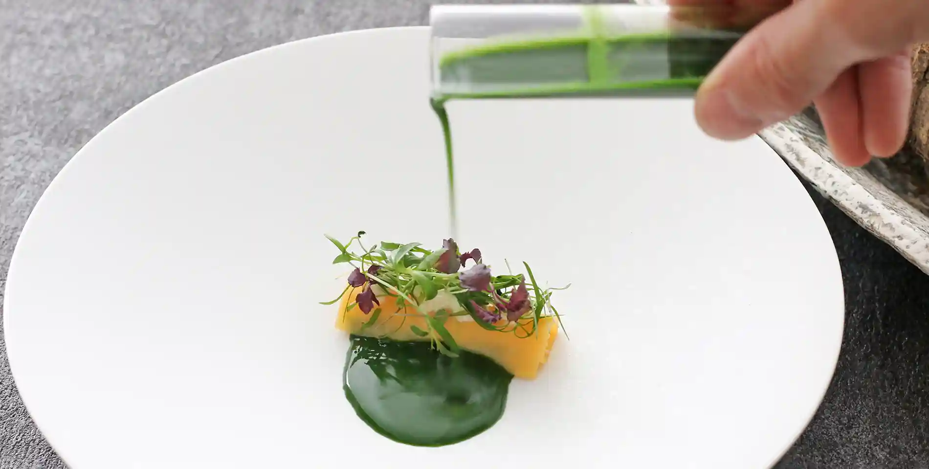 鰆のカネロニ春菊クーリー