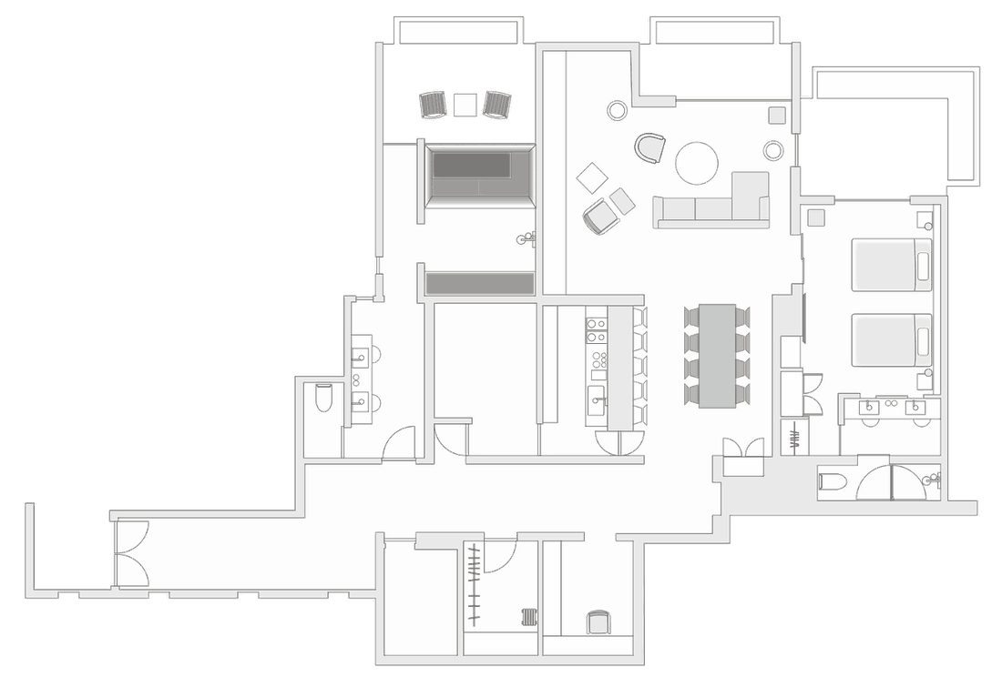 Floor plan of Heritage Ocean Suite