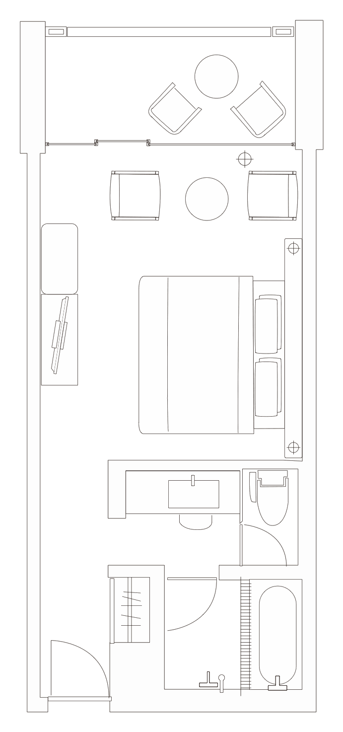 Floor plan of Standard Double