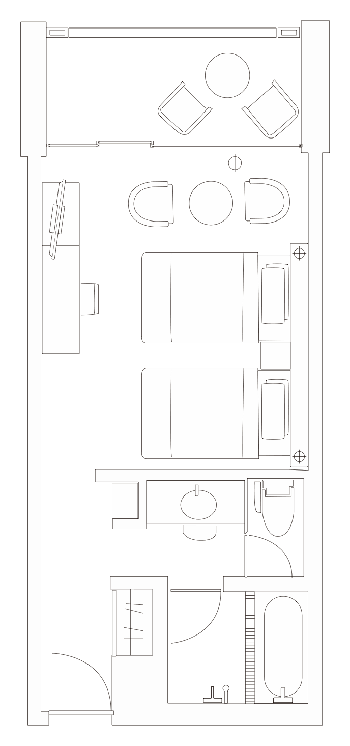 Floor plan of Standard Twin