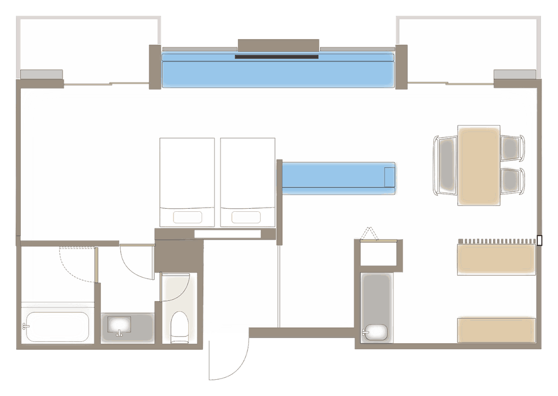 Floor plan of Doggie Villa 314 (Luxury)
